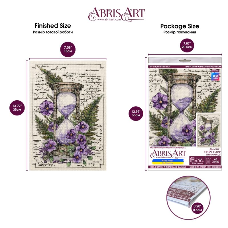 Cross Stitch Kit "Time's Flow"