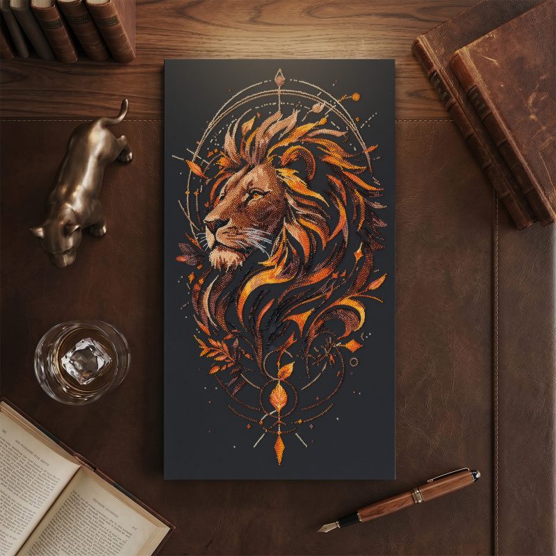 Main Bead Embroidery Kit The King of Beasts