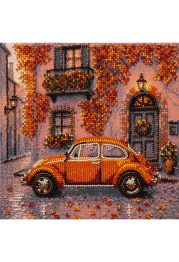 Mid-sized bead embroidery kit Autumn Neighborhood