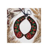 Bead Embroidery Kit on Art Canvas "Collar “Ethno Code”"
