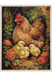 Cross-stitch kits Hen in the Yard