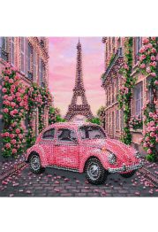 Mid-sized bead embroidery kit La Vie en rose