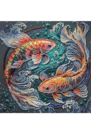 Mid-sized bead embroidery kit Dancing among the waves