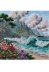 Mid-sized bead embroidery kit Blue Lagoon