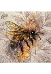 Mid-sized bead embroidery kit Golden honey