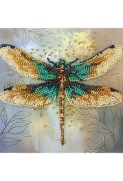 Mini Bead embroidery kit Emerald wings