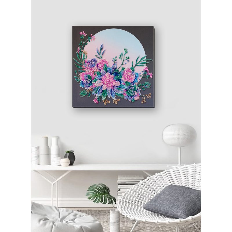 Main Bead Embroidery Kit Moon flowers
