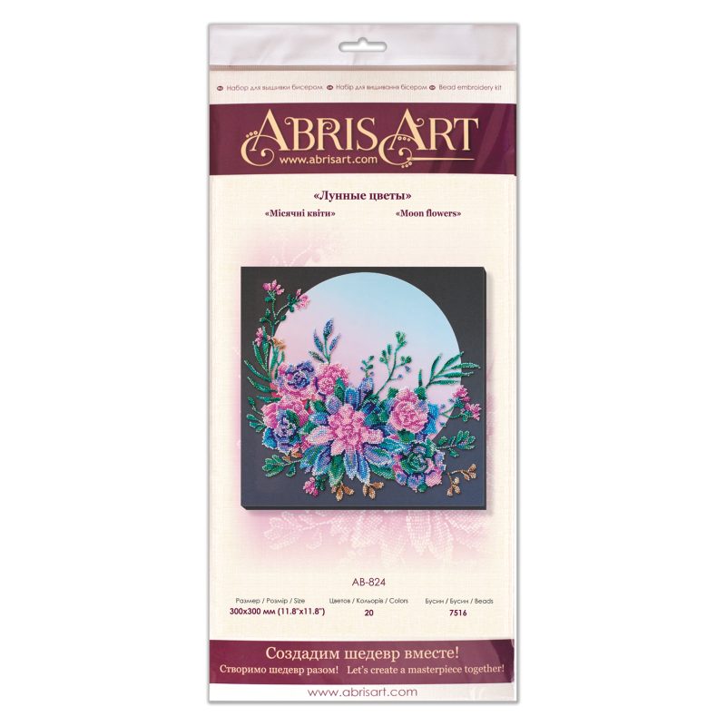 Main Bead Embroidery Kit Moon flowers