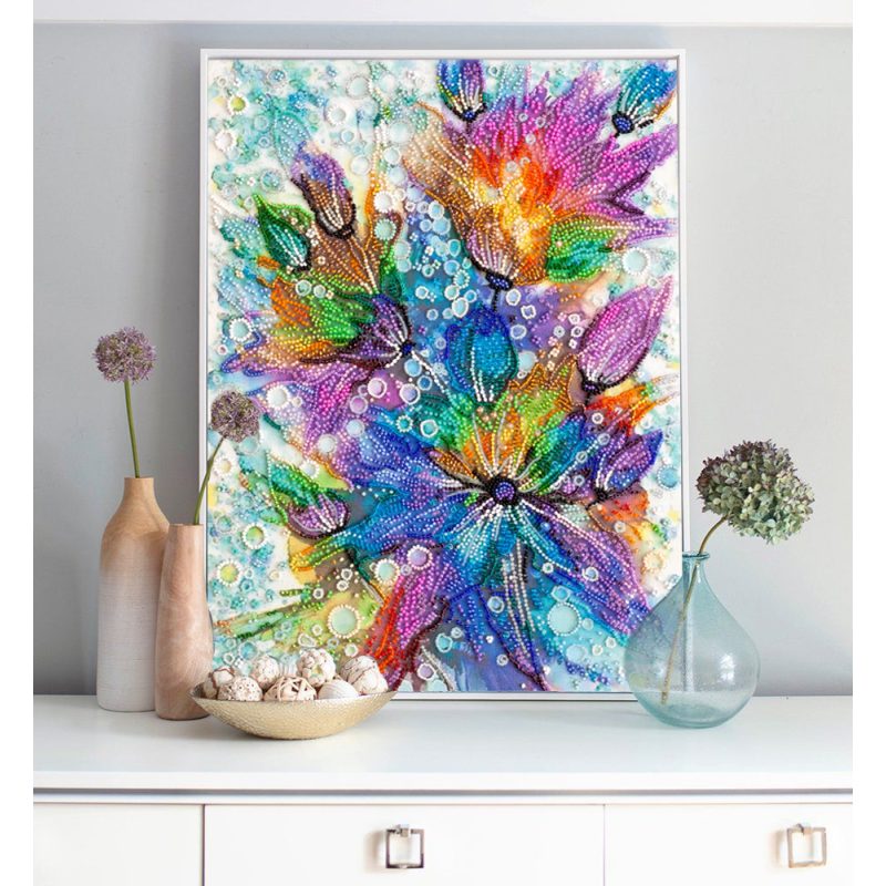 Main Bead Embroidery Kit Rainbow heart