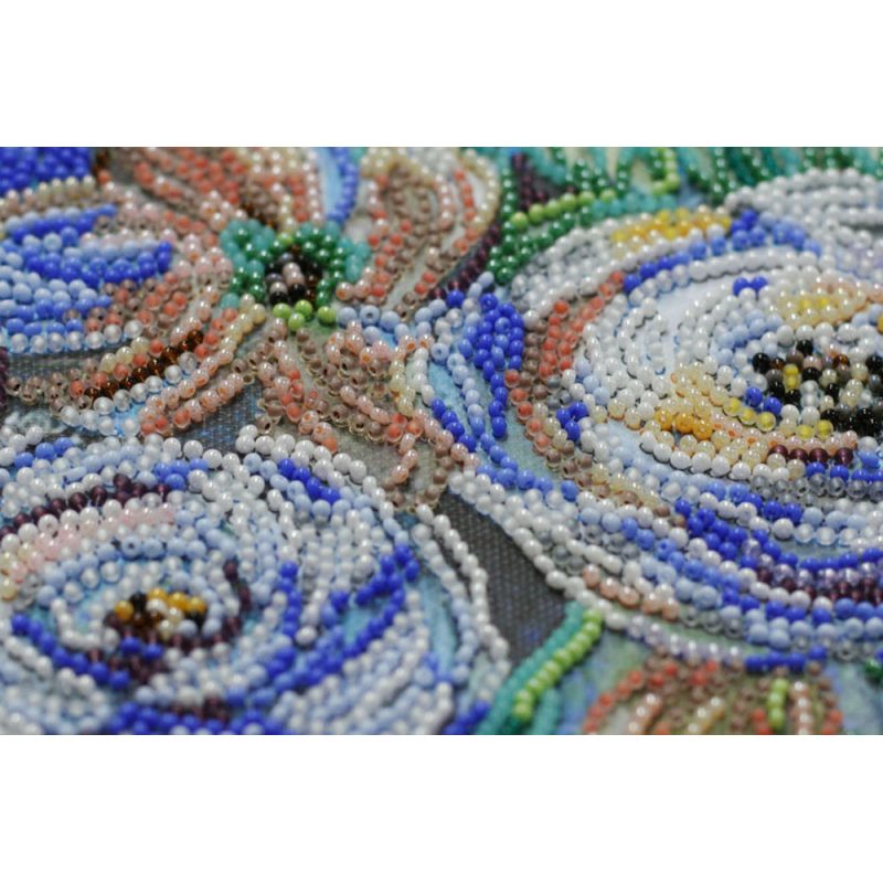 Main Bead Embroidery Kit Pastel bouquet