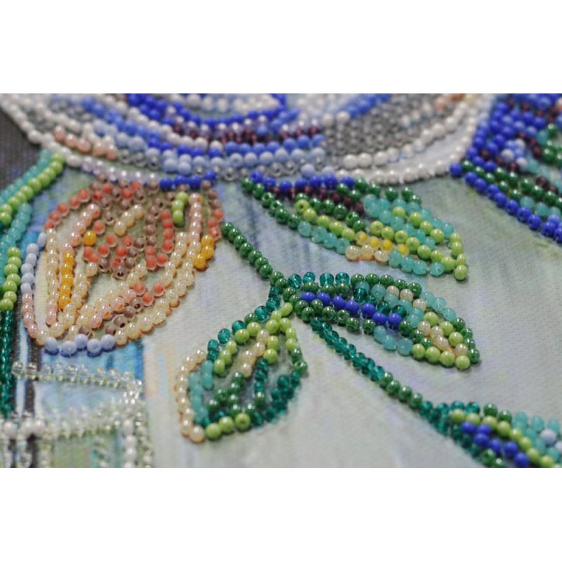 Main Bead Embroidery Kit Pastel bouquet