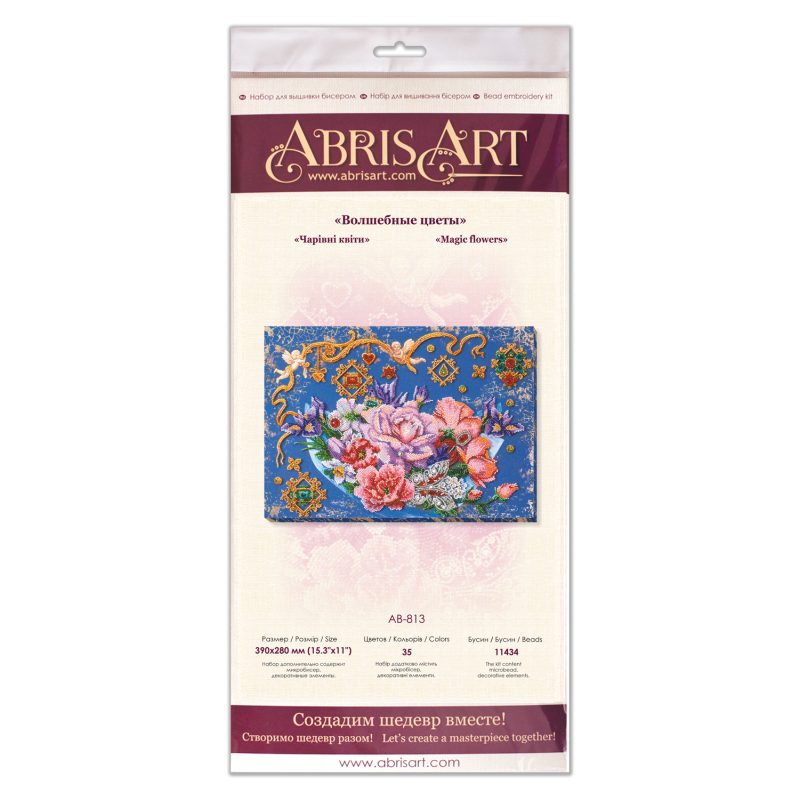 Main Bead Embroidery Kit Magic flowers