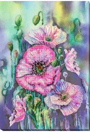 Main Bead Embroidery Kit Delicate poppies