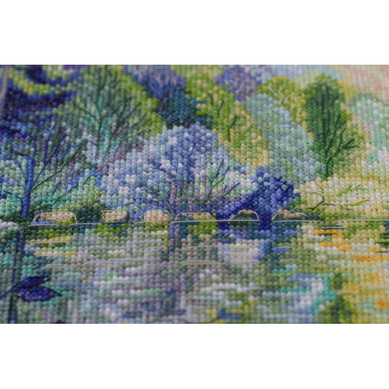 Cross-stitch kits Dawn over the river