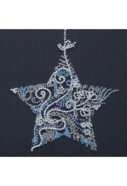 Mini Bead embroidery kit Lace star