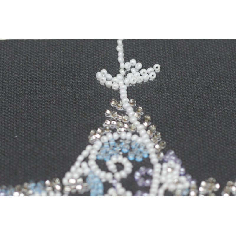 Mini Bead embroidery kit Lace star