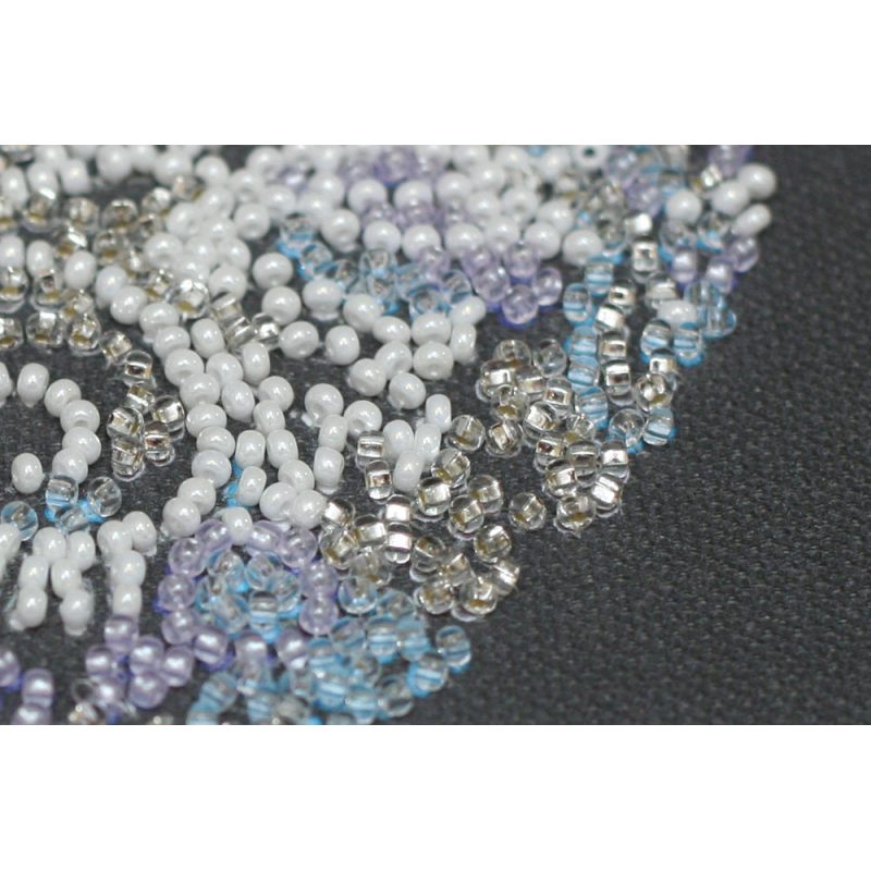 Mini Bead embroidery kit Lace heart