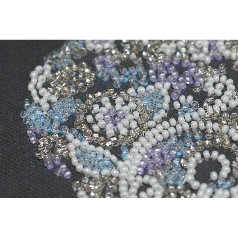 Mini Bead embroidery kit Lace heart