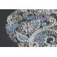 Mini Bead embroidery kit Lace heart