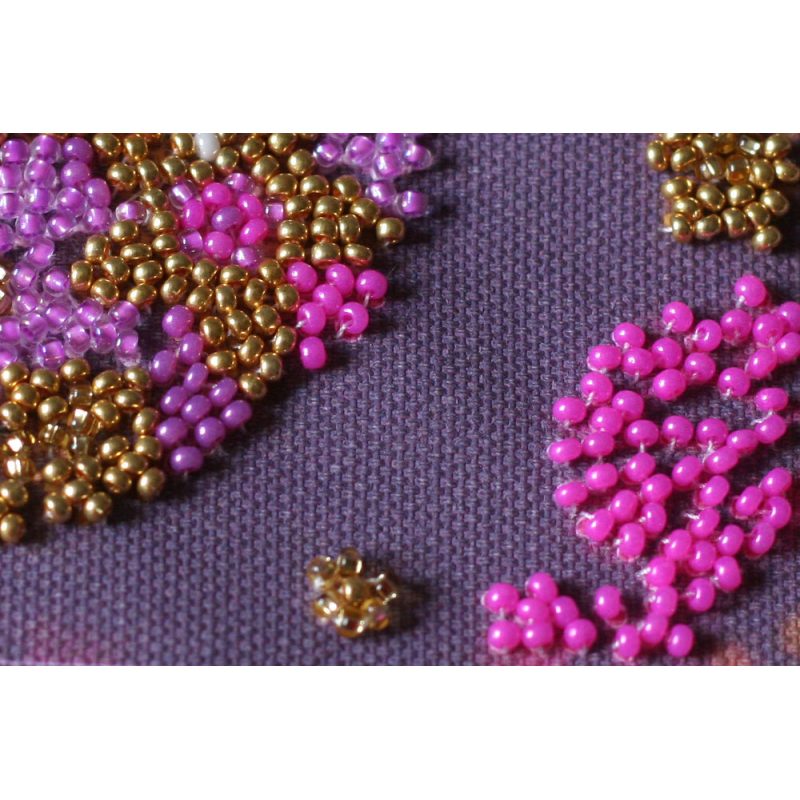 Mini Bead embroidery kit Flower ball