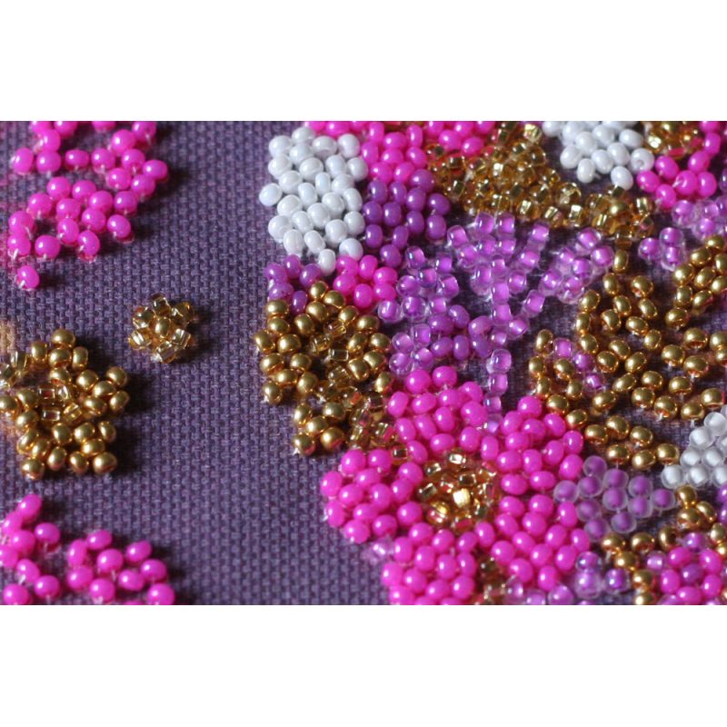 Mini Bead embroidery kit Flower ball