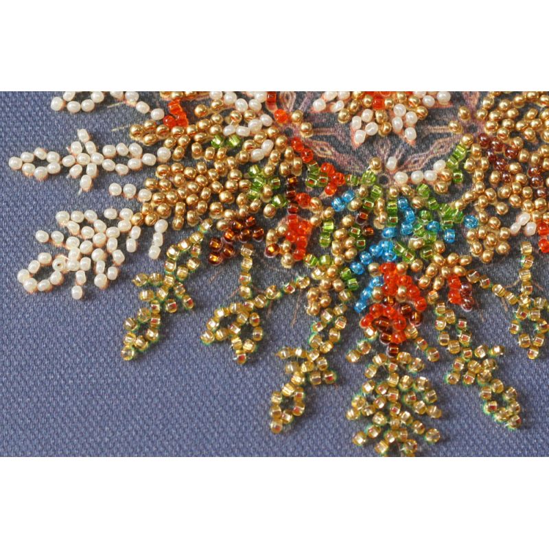 Mini Bead embroidery kit Snow sparkles