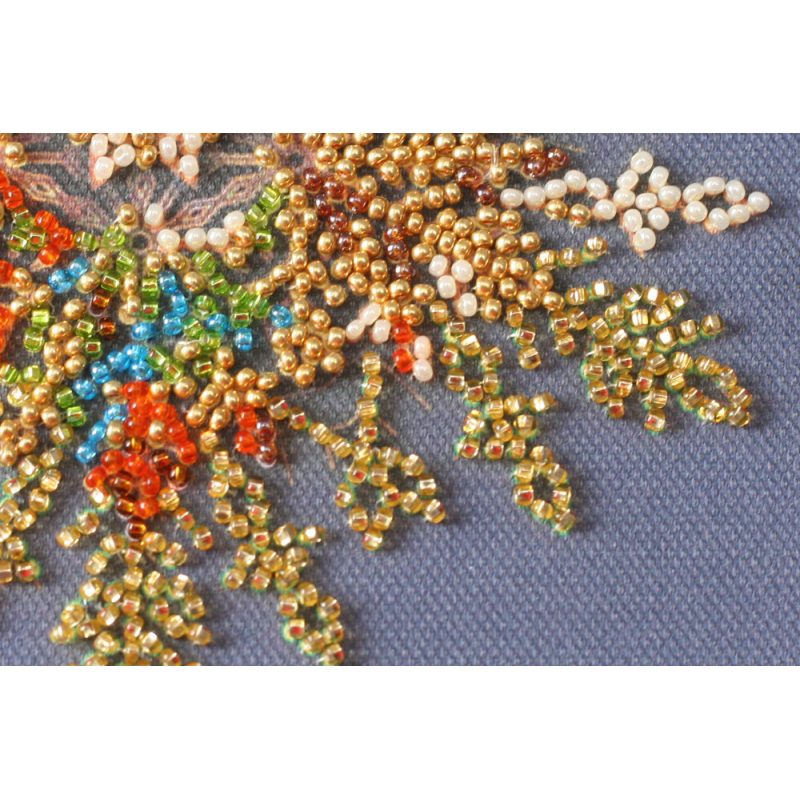 Mini Bead embroidery kit Snow sparkles