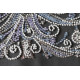 Mid-sized bead embroidery kit Herringbone silver