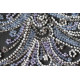 Mid-sized bead embroidery kit Herringbone silver