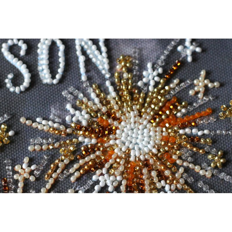 Mid-sized bead embroidery kit Bengal lights