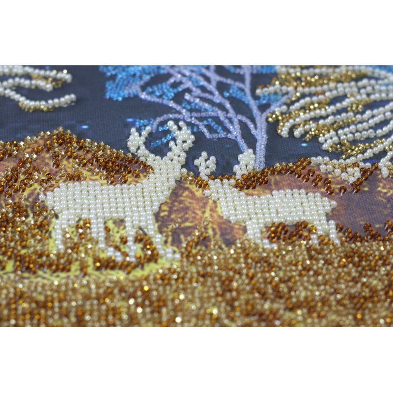 Main Bead Embroidery Kit Golden forest