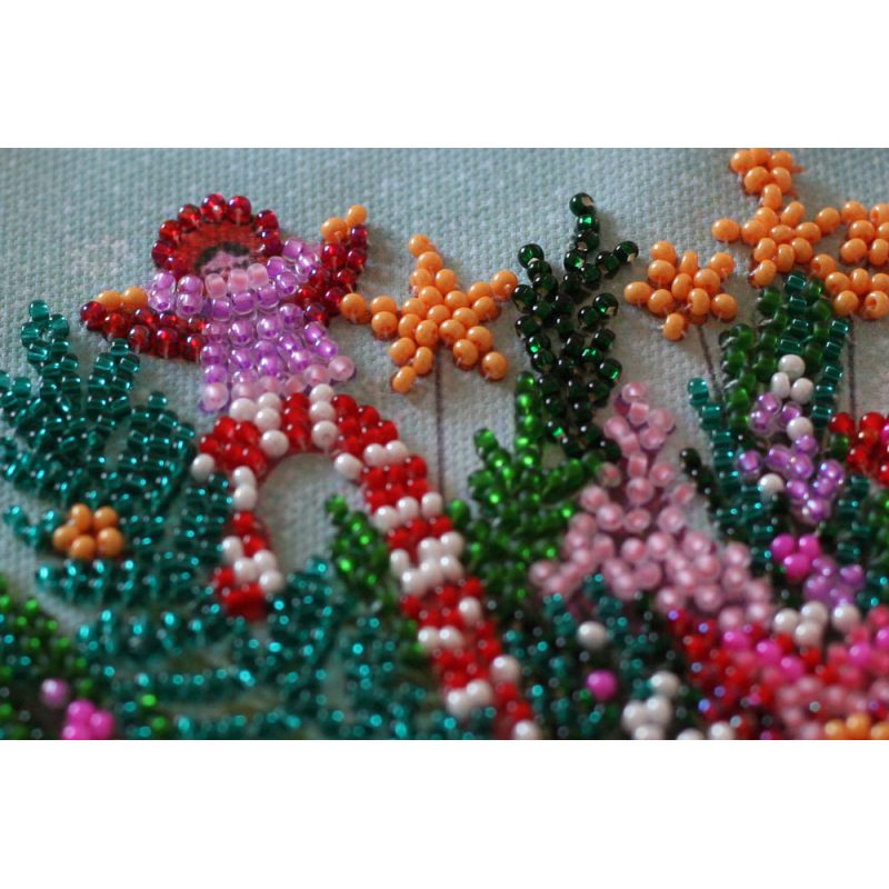 Mini Bead embroidery kit Festive tea party