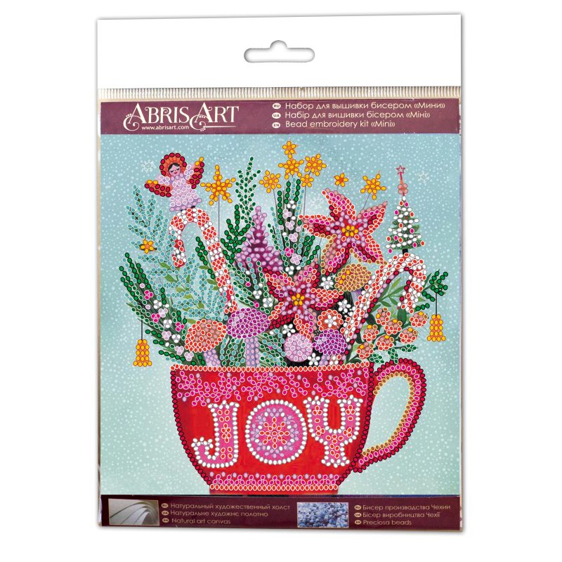 Mini Bead embroidery kit Festive tea party