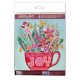 Mini Bead embroidery kit Festive tea party