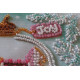 Mini Bead embroidery kit Cheerful house