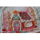 Mini Bead embroidery kit Cheerful house