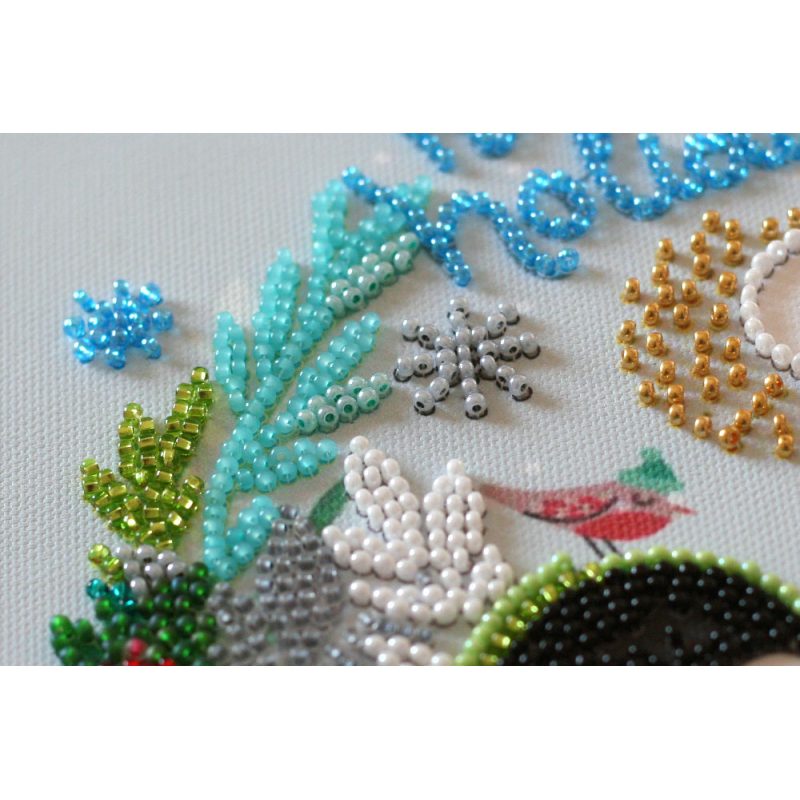 Mid-sized bead embroidery kit Sweet winter
