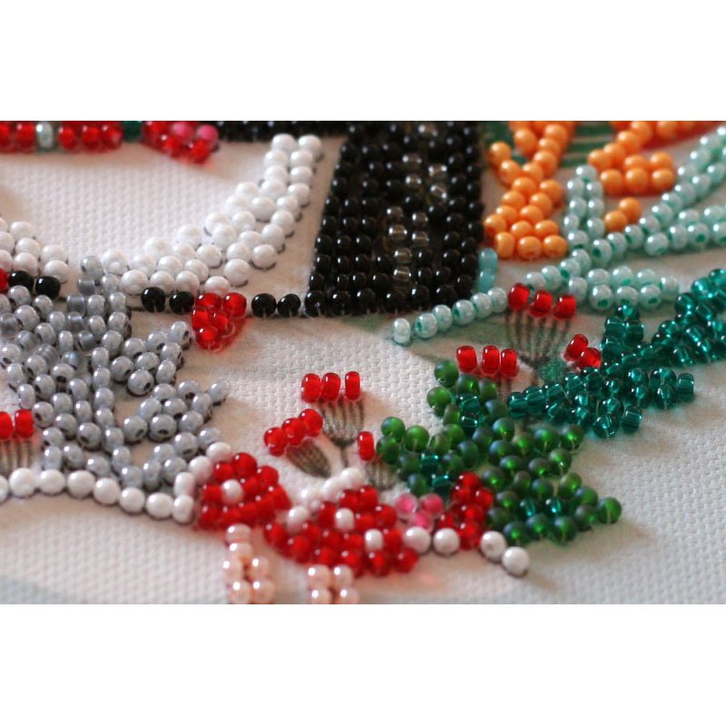 Mid-sized bead embroidery kit Sweet winter