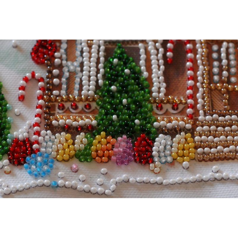Mid-sized bead embroidery kit Gingerbread