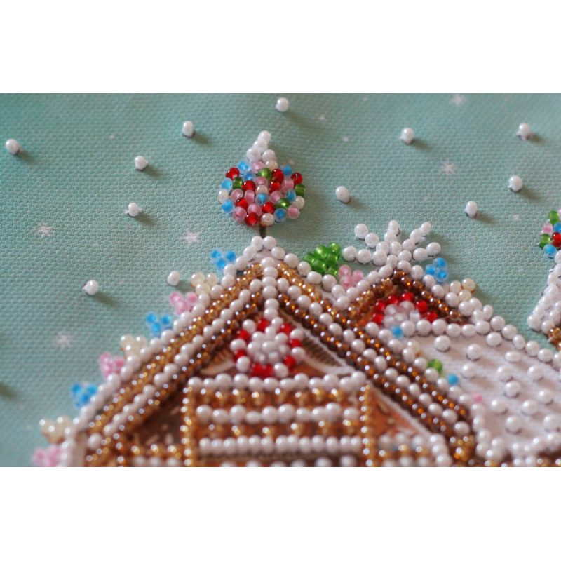 Mid-sized bead embroidery kit Gingerbread