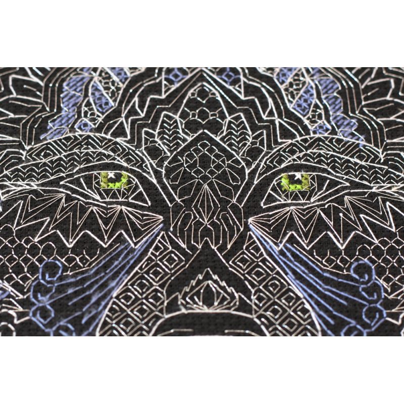 Cross-stitch kits Silver wolf