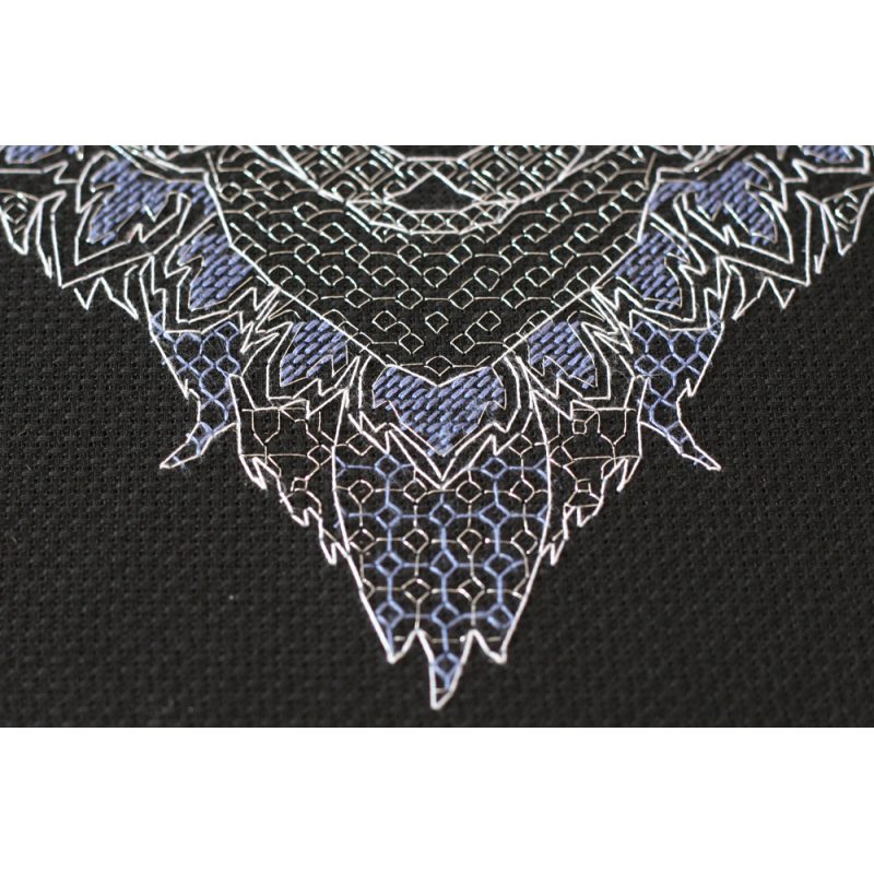 Cross-stitch kits Silver wolf