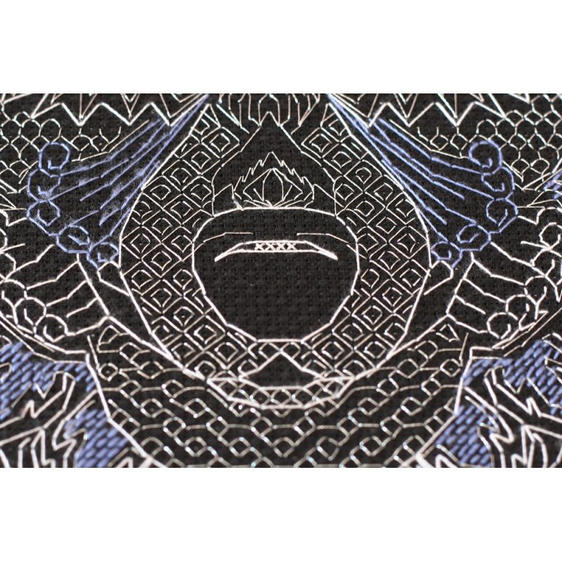 Cross-stitch kits Silver wolf
