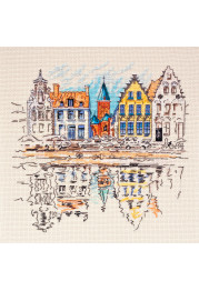 Cross-stitch kits Colored town-1