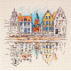 Cross-stitch kits Colored town-1