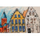 Cross-stitch kits Colored town-1
