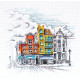 Cross-stitch kits Colored town-2