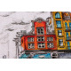 Cross-stitch kits Colored town-2