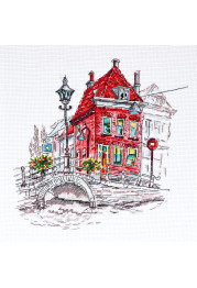 Cross-stitch kits Colored town-3