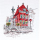 Cross-stitch kits Colored town-3